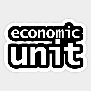 Economic Unit Sticker